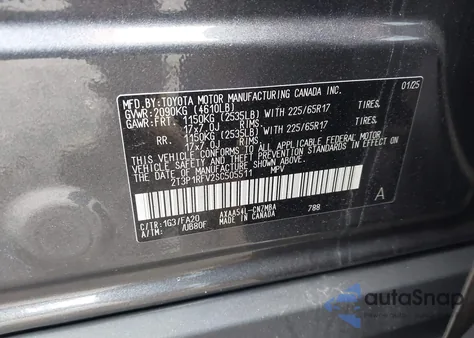 2025 Toyota Rav4 Xle from USA, damaged, VIN 2T3P1RFV2SC505511